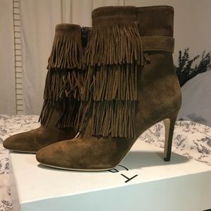 Via Spiga Vesta Fringe Dress Bootie
